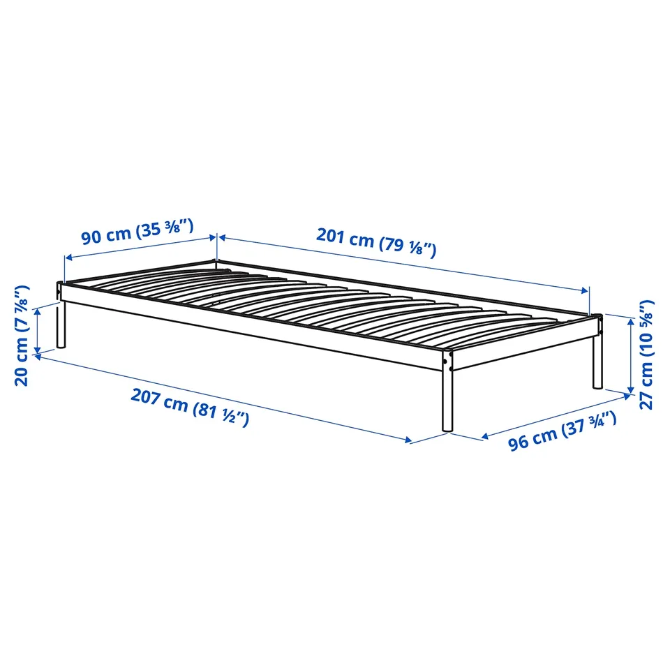 Illustration with measurements for the product: VEVELSTAD.
