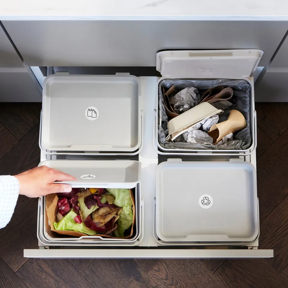 part: HÅLLBAR bin with lid for organic waste