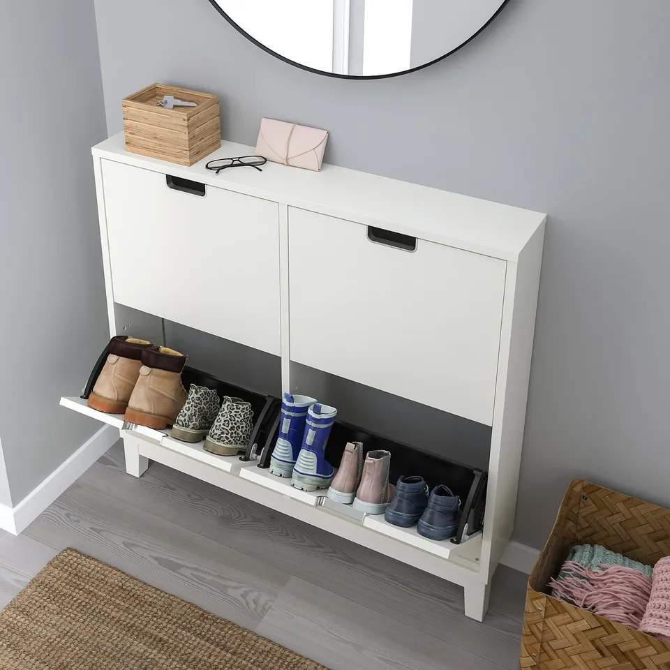 part: STÄLL shoe cabinet with 4 compartments