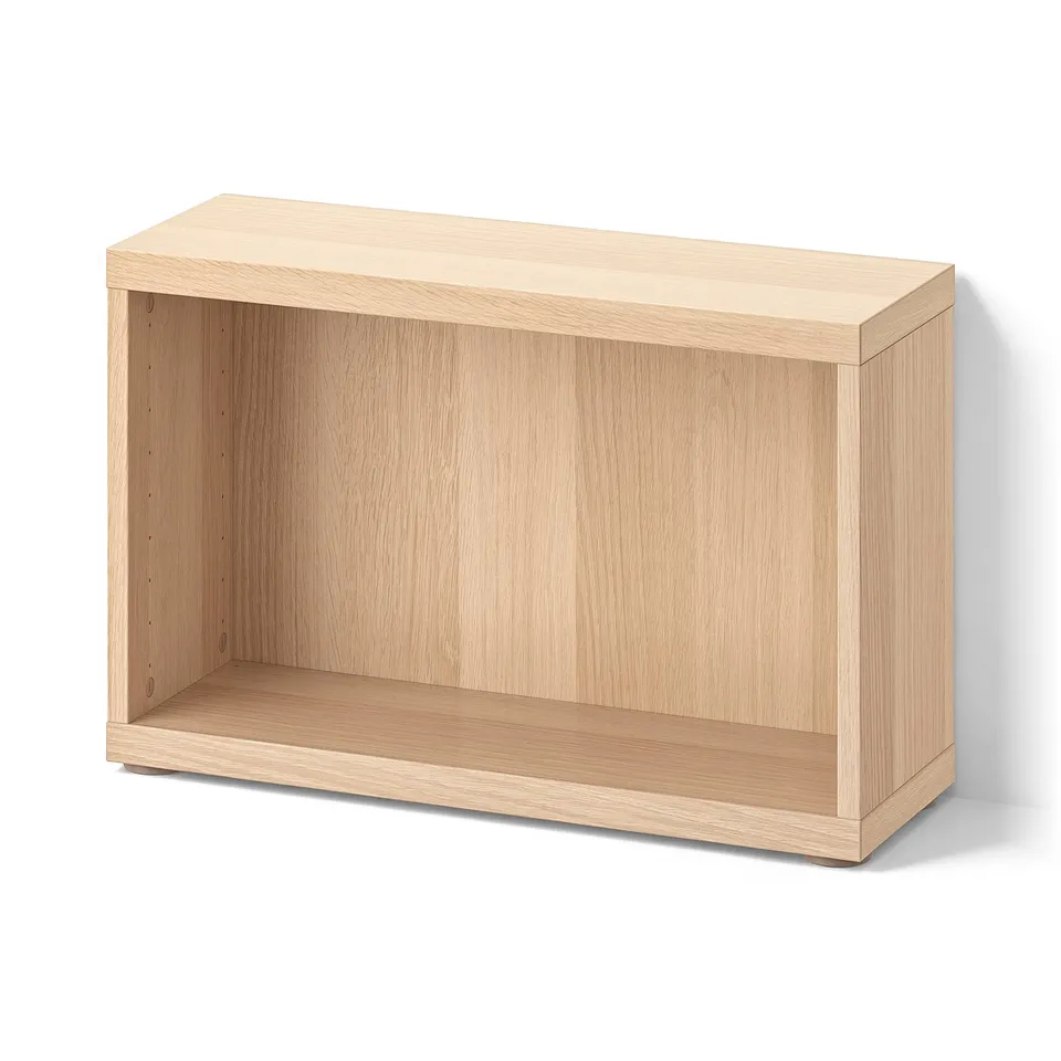 BESTÅ Frame, white stained oak effect, 60x20x38 cm