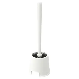 BOLMEN toilet brush/holder, white, Height 36.5 cm