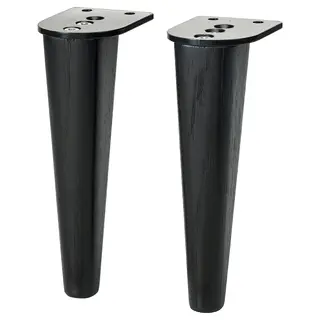 SMEDSTORP legs for sofa, black, Height 18 cm