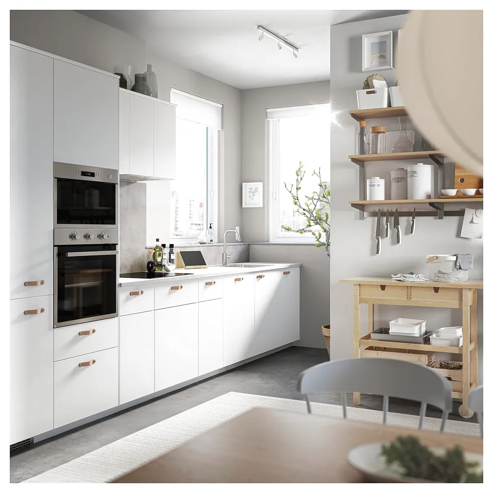 FÖRHÖJA Kitchen trolley, birch, 100x43 cm