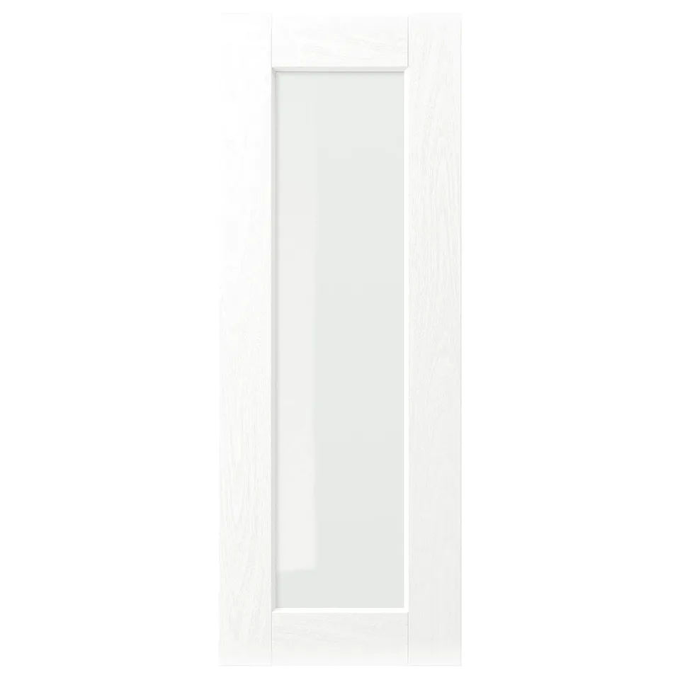 ENKÖPING white kitchen door, classic style, fiberboard & glass.