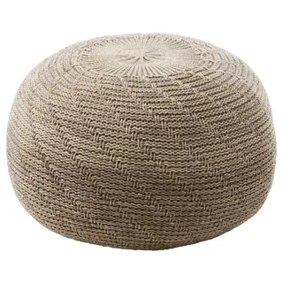 SANDARED pouffe, beige, 45 cm