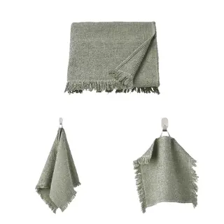 VALLASÅN Bath towel, hand towel and washcloth