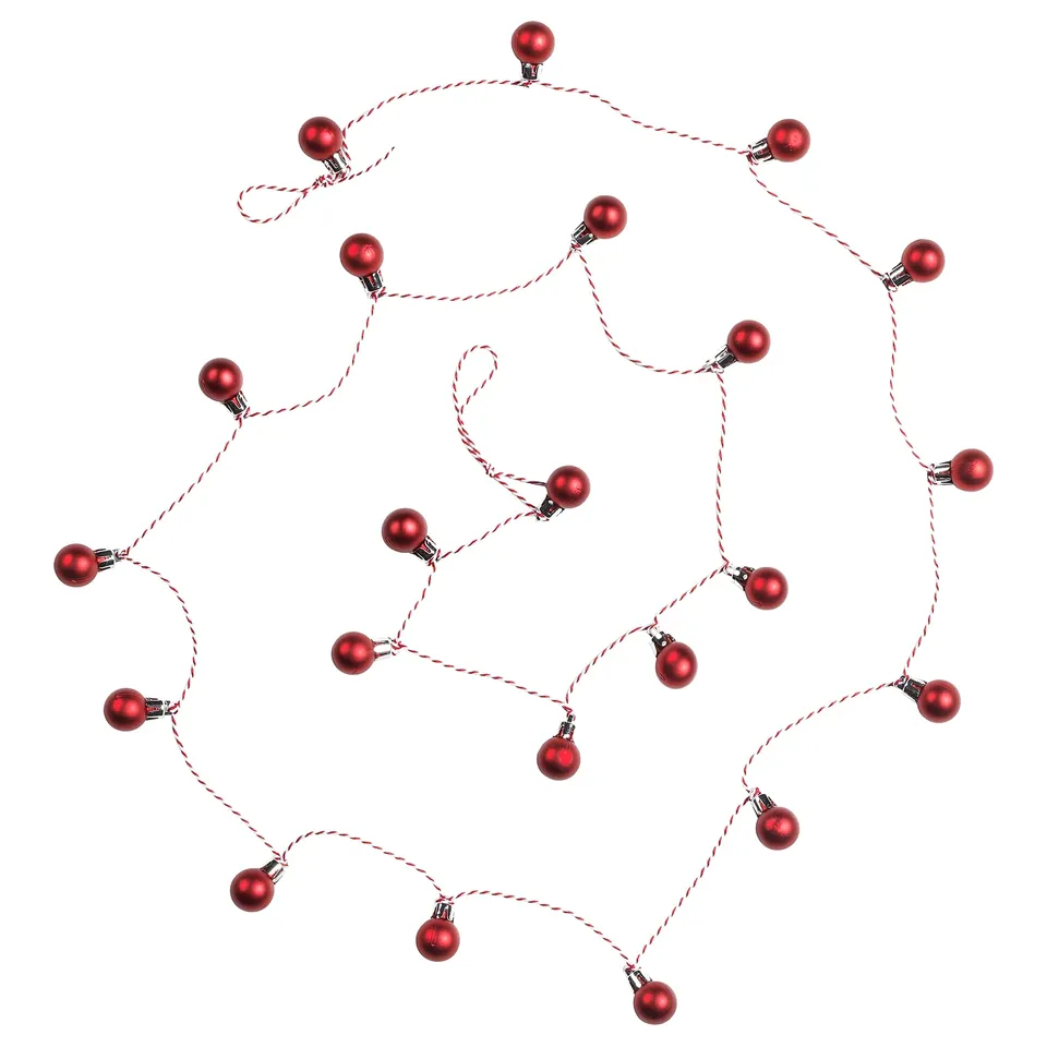 VINTERFINT Garland, bauble red, 2.2 m