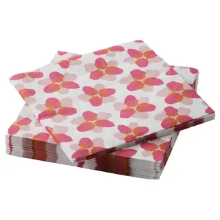 TOFSAND paper napkin, pink, 33x33 cm
