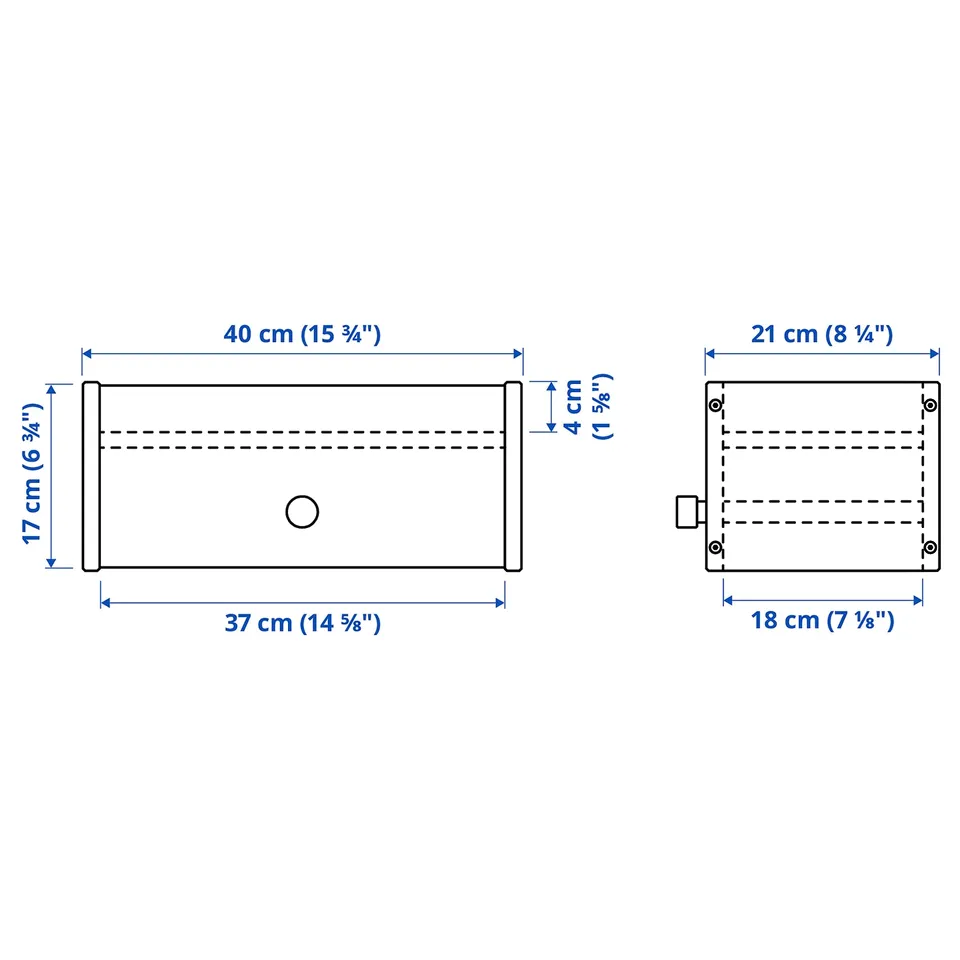 Illustration with measurements for the product: RAGGBERG.