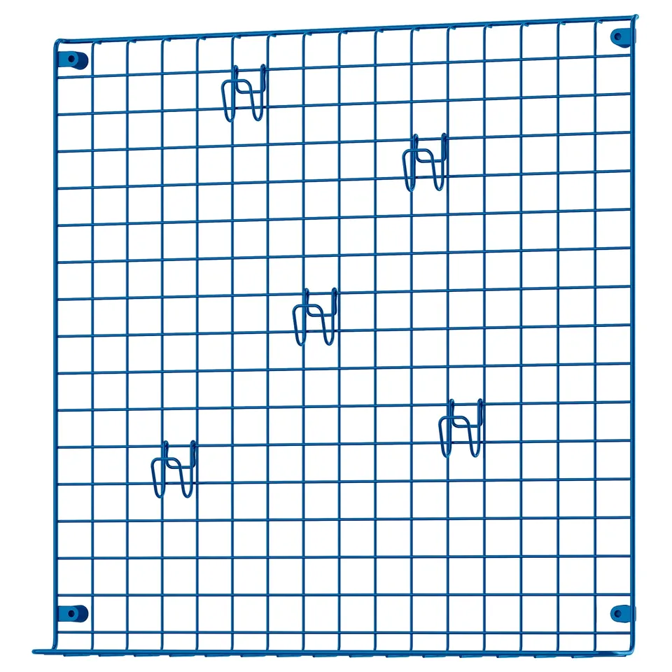 GREJIG Wall grid with rail, blue, 58x59 cm