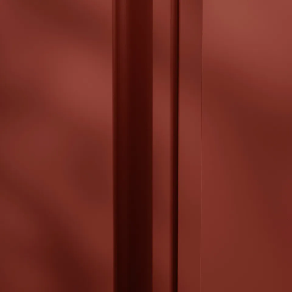 VIKANES Door, red-brown, 50x195 cm