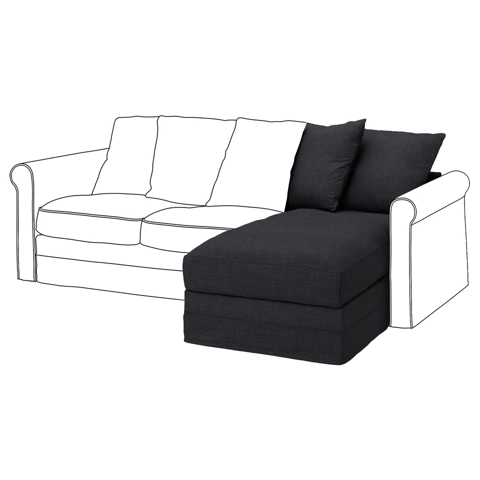 part: GRÖNLID cover for chaise longue section