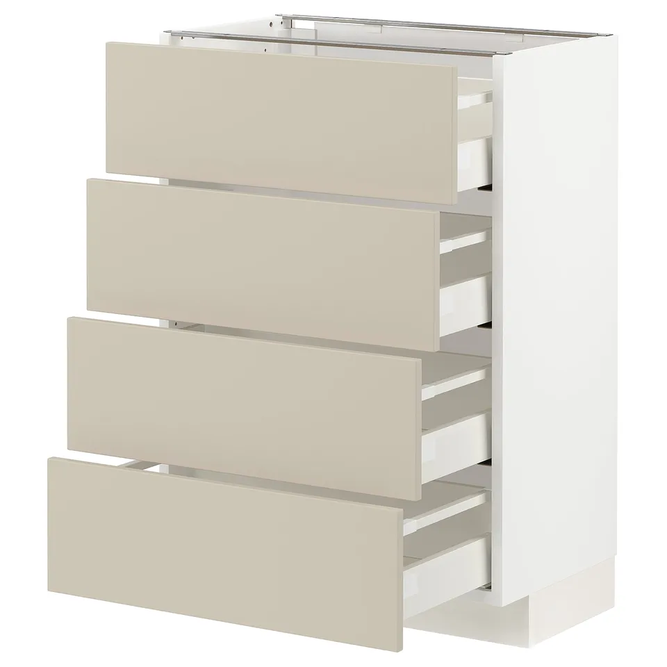 METOD kitchen cabinet with 4 drawers.