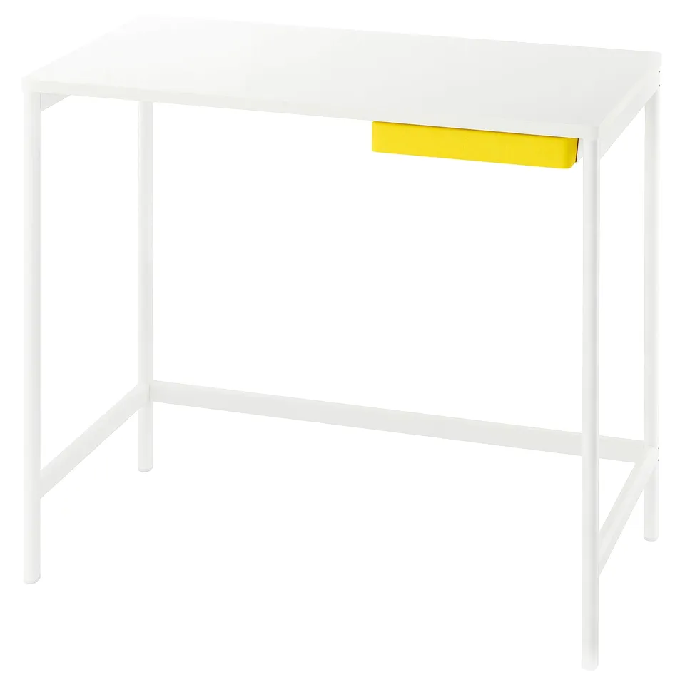 ENKROKEN Desk, white, 85x56x75 cm