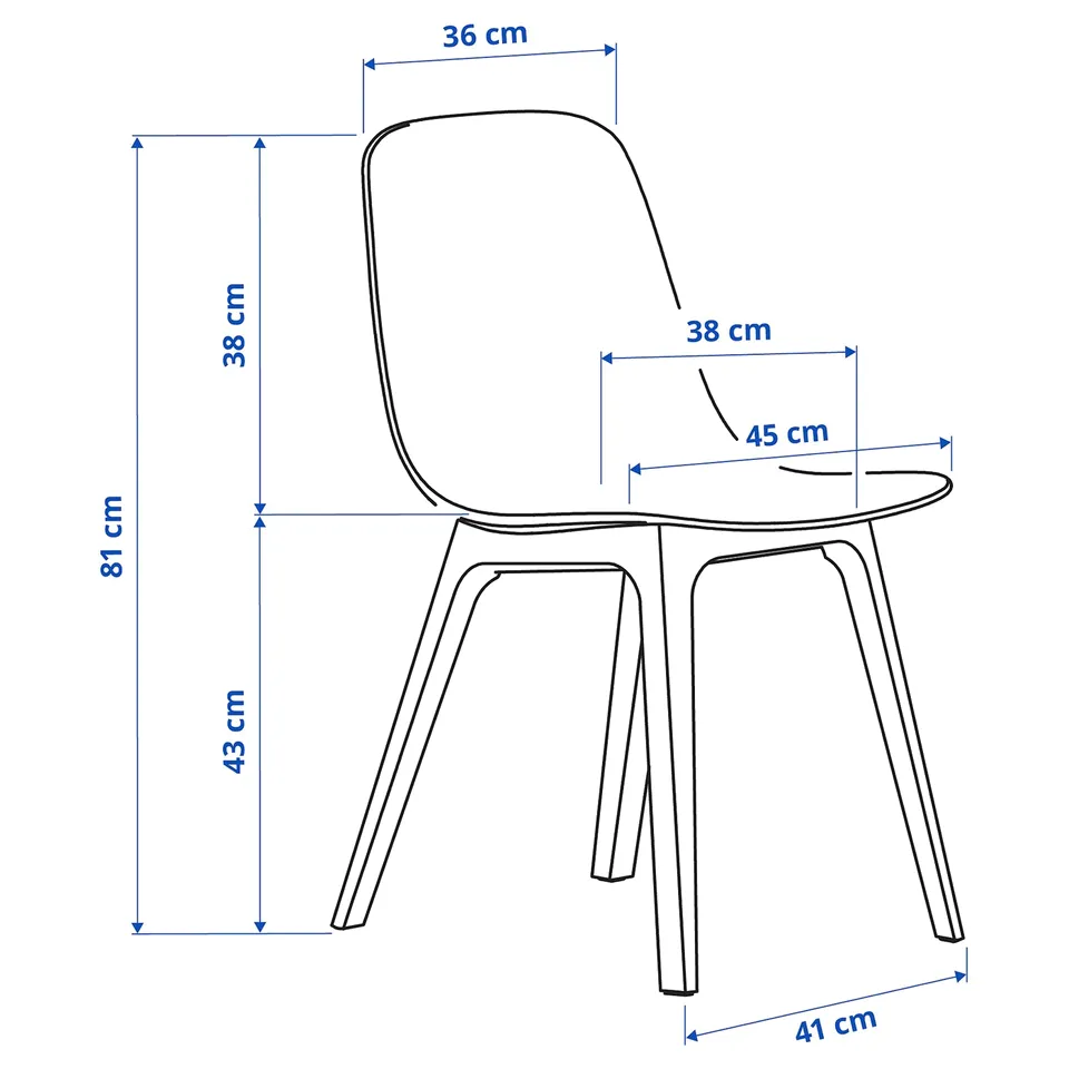 Illustration with measurements for the product: NORRMJÖLE.