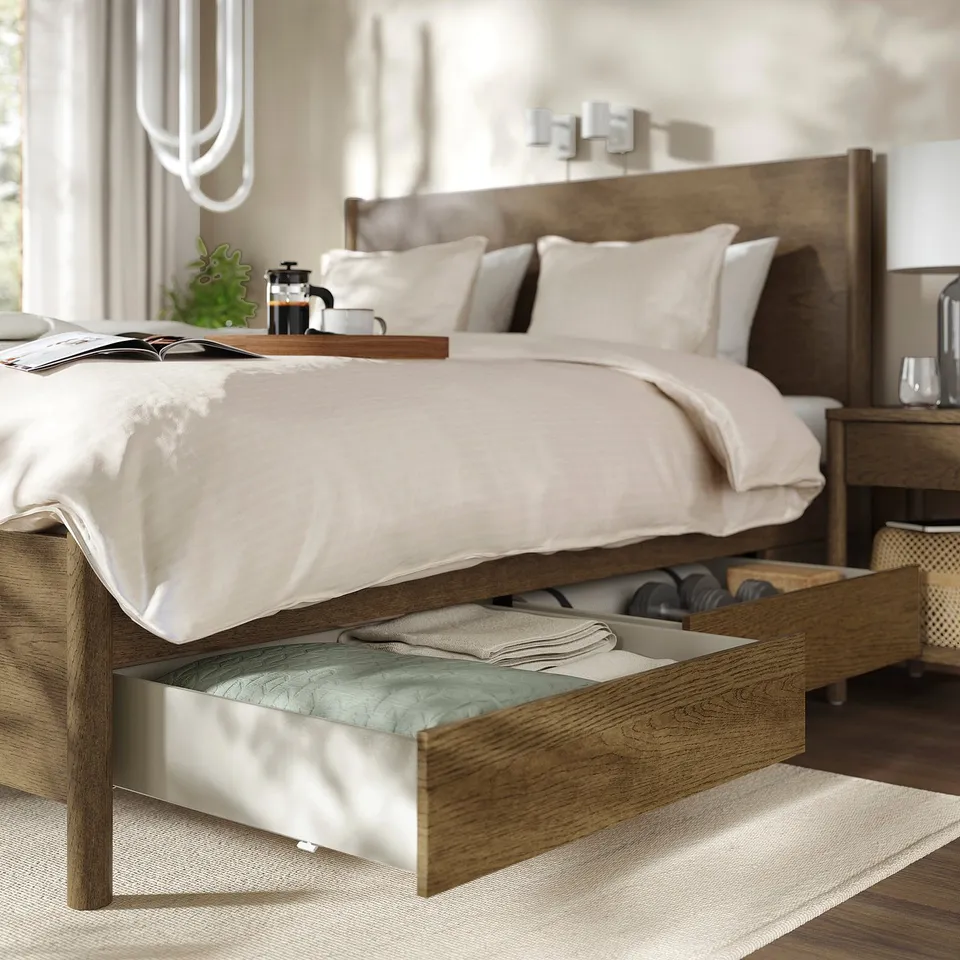 part: TONSTAD bed frame with storage