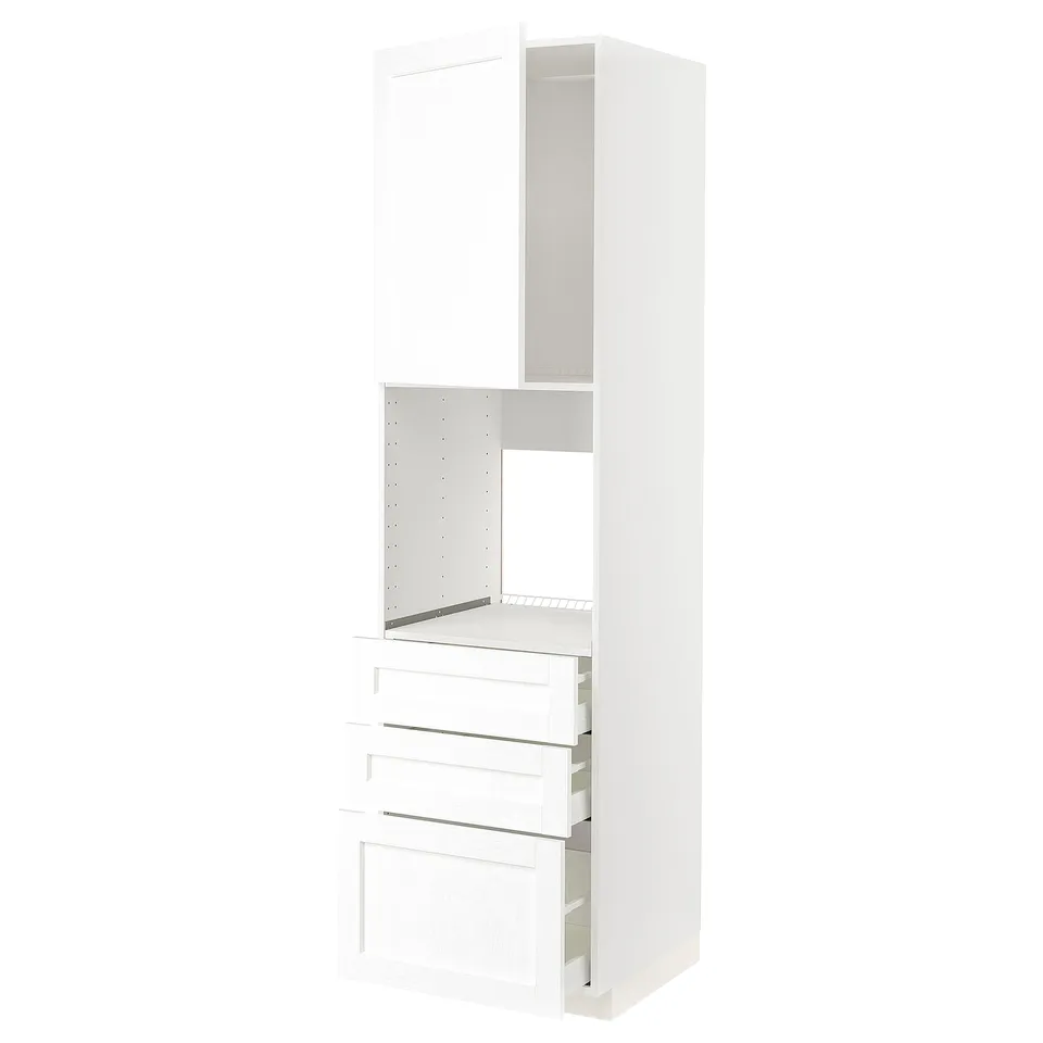 METOD kitchen unit: white, modern minimalist.