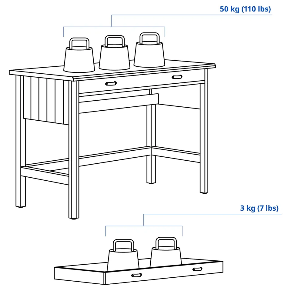 Illustration with measurements for the product: BRYTNING.