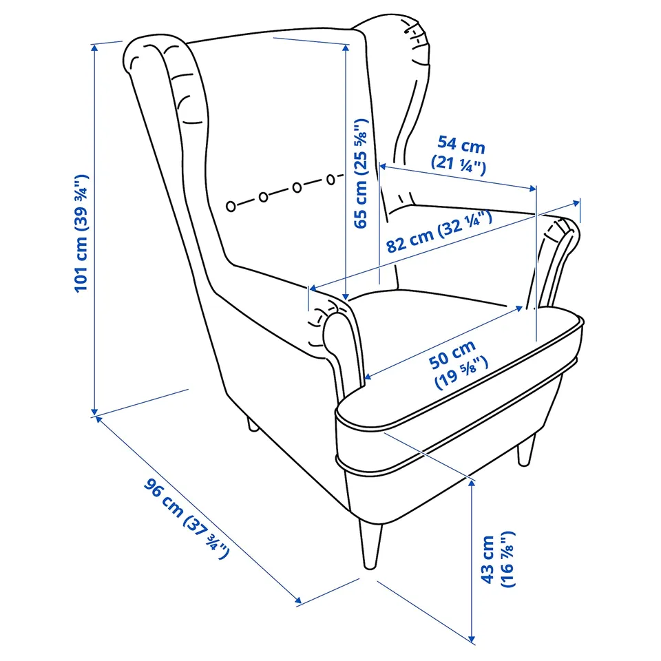 part: STRANDMON wing chair