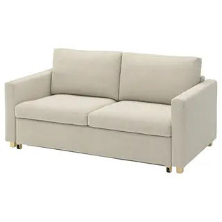 SALTSJÖBADEN 2-seat sofa-bed, Fridtuna light beige, Depth 105 x Width 185 cm