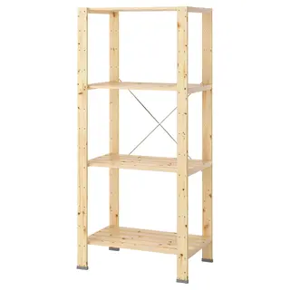 HEJNE 1 section, with end protectors/softwood, 78x50x172 cm