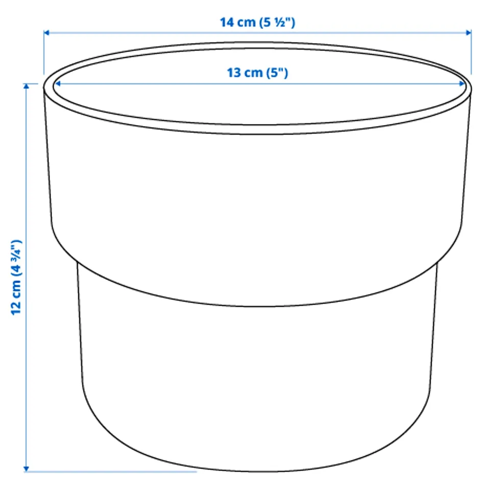 Illustration with measurements for the product: FÖRENLIG.