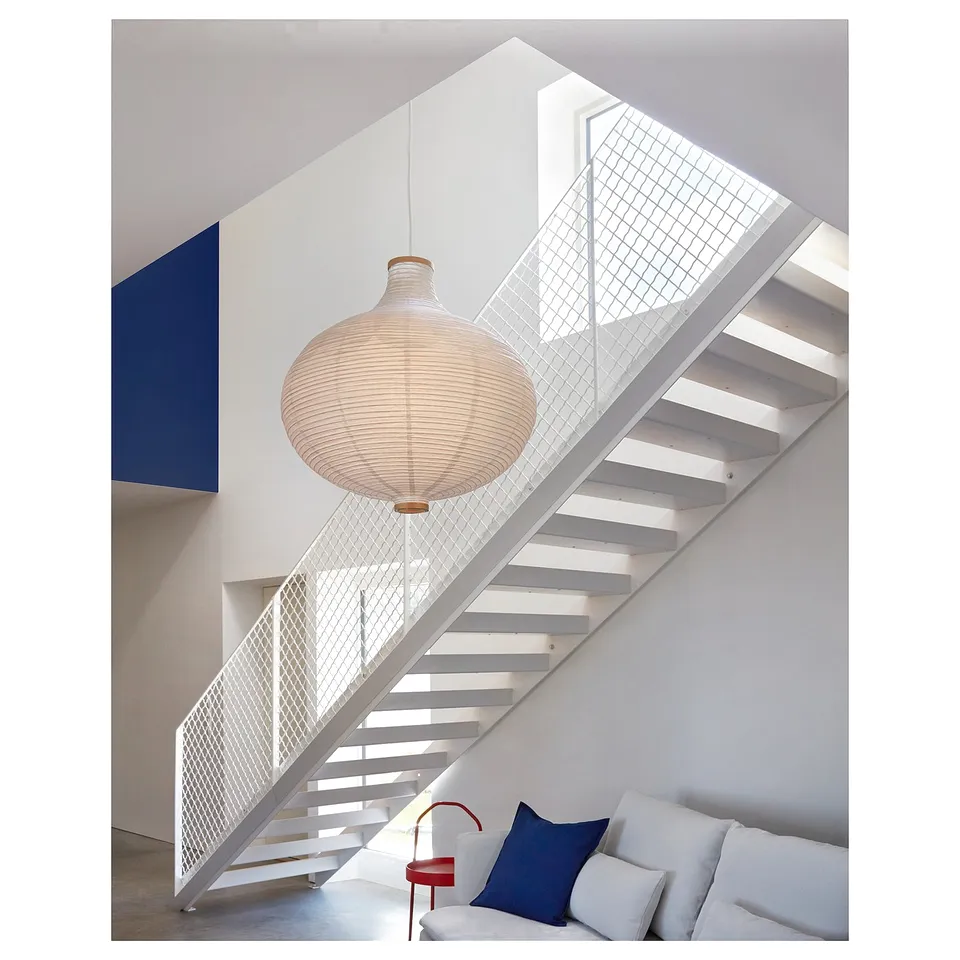 RISBYN / HAVSDJUP Pendant lamp, onion shape/white, 57 cm