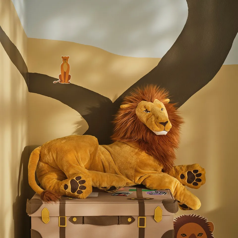 DJUNGELSKOG Soft toy, lion