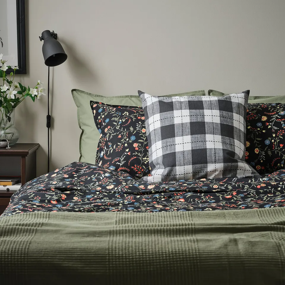 SVAMPFLY Cushion cover, anthracite, 50x50 cm