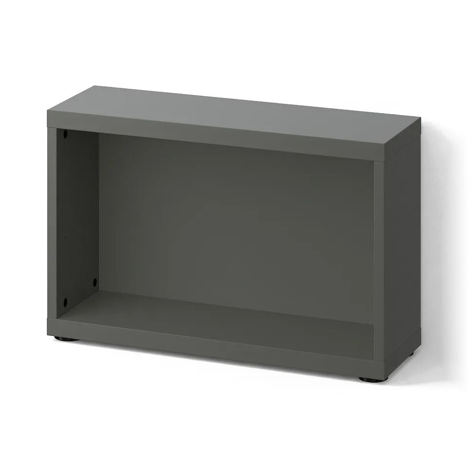 BESTÅ Frame, dark grey, 60x20x38 cm
