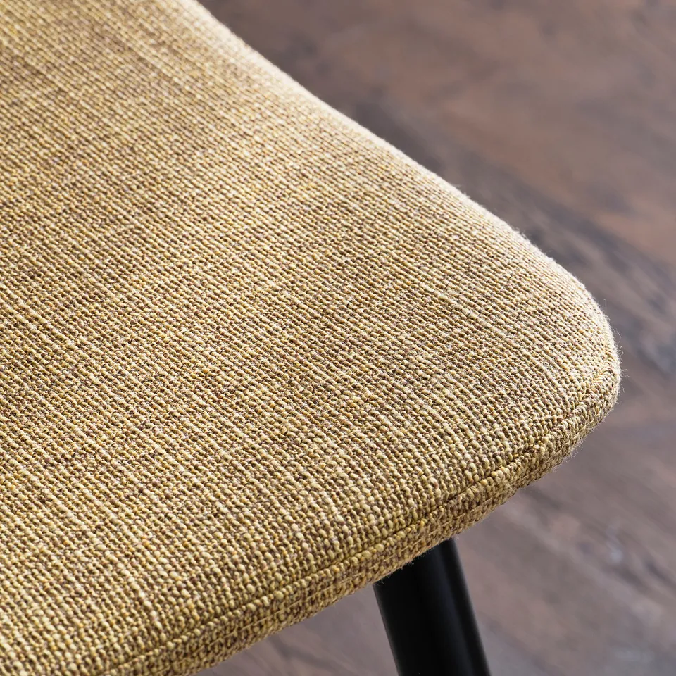 ÅLHULT / NORDMANSSKÄR Table and 4 chairs, black/brown/Letafors yellow-beige black, 120x80 cm