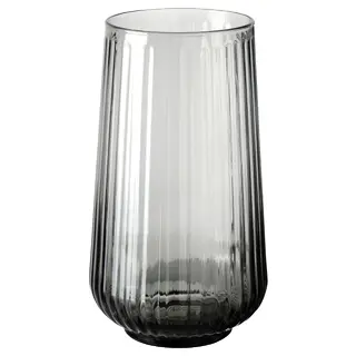 GRADVIS vase, grey, 19 cm