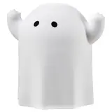 KUSTFYR LED decorative table lamp, ghost/battery-operated white, Height 126 mm