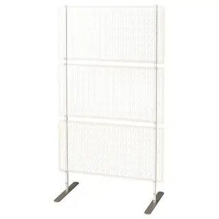 LUNGÖN privacy screen, off-white indoor/outdoor, 140x80x40 cm