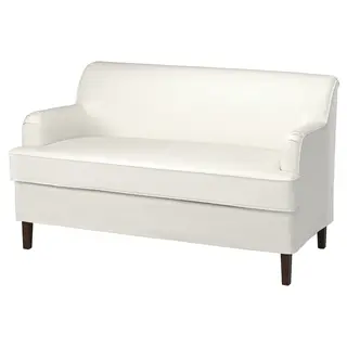 ROCKSJÖN cover for 2-seat sofa, Blekinge white