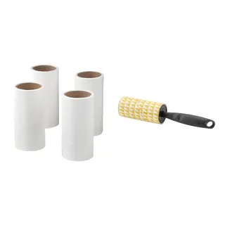BÄSTIS set: lint roller refill + lint roller, grey, Length 11 m