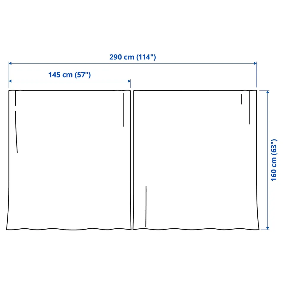 Illustration with measurements for the product: MATILDA.