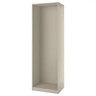 PAX wardrobe frame, grey-beige, 75x58x236 cm