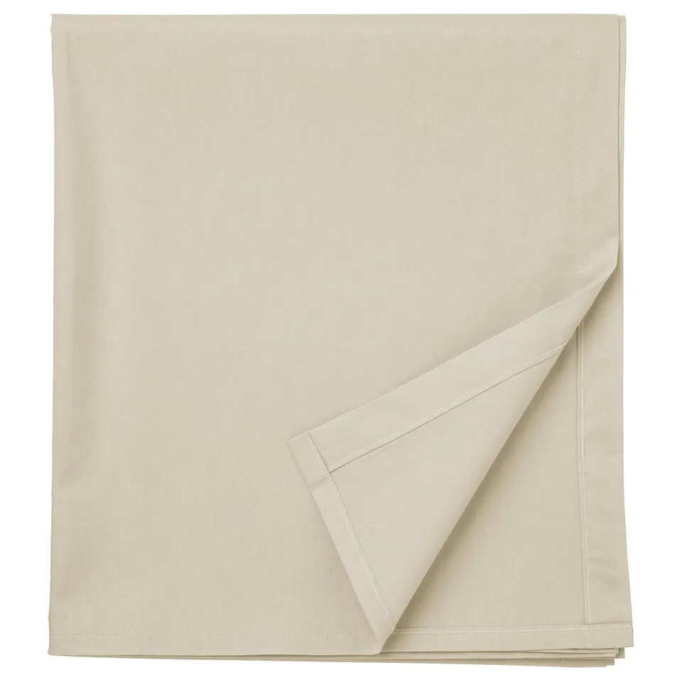 DVALA Flat sheet, beige, 150x260 cm
