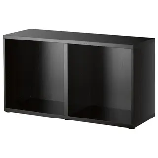 BESTÅ frame, black-brown, 120x40x64 cm
