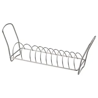 VÄLVÅRDAD dish drying rack, stainless steel, 12x32 cm