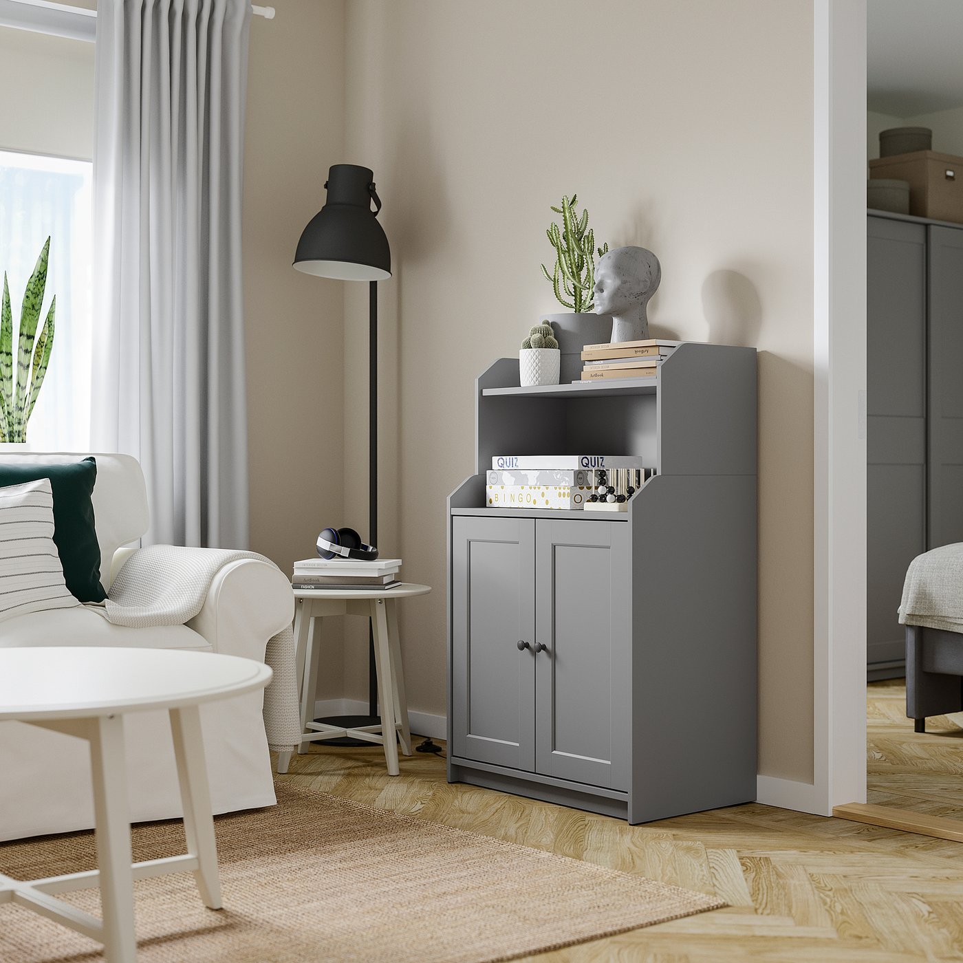 part: HAUGA cabinet with 2 doors