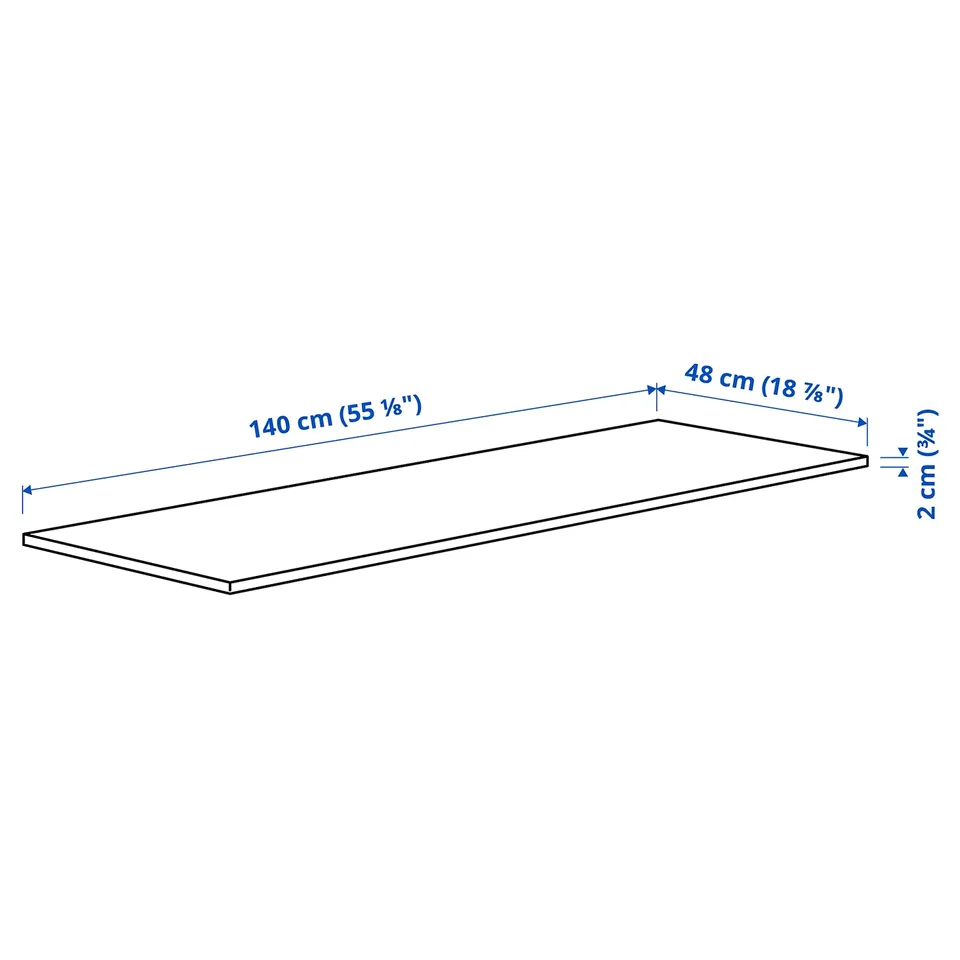 Illustration with measurements for the product: MITTZON.