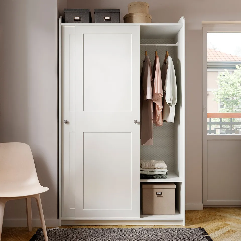 part: HAUGA wardrobe with sliding doors