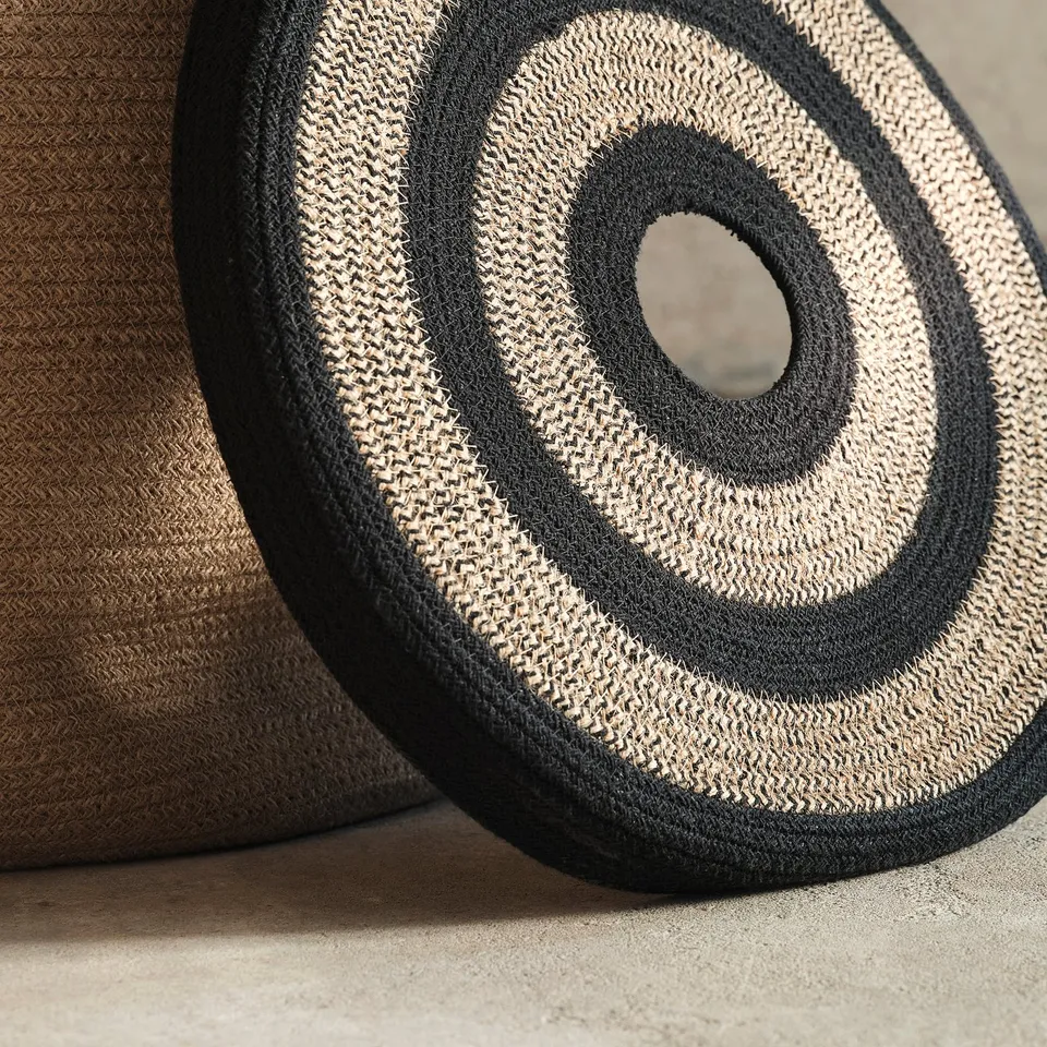 MÄVINN Laundry basket, jute/cotton