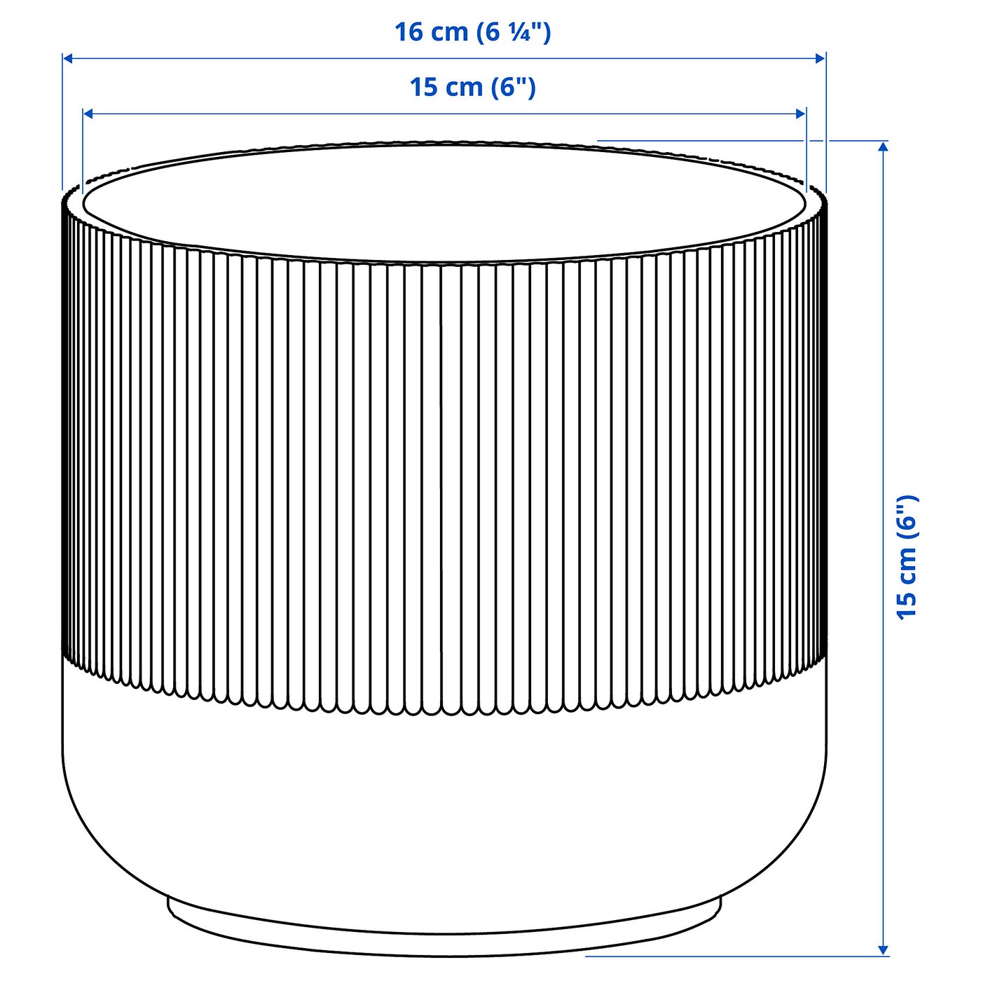Illustration with measurements for the product: GRADVIS.