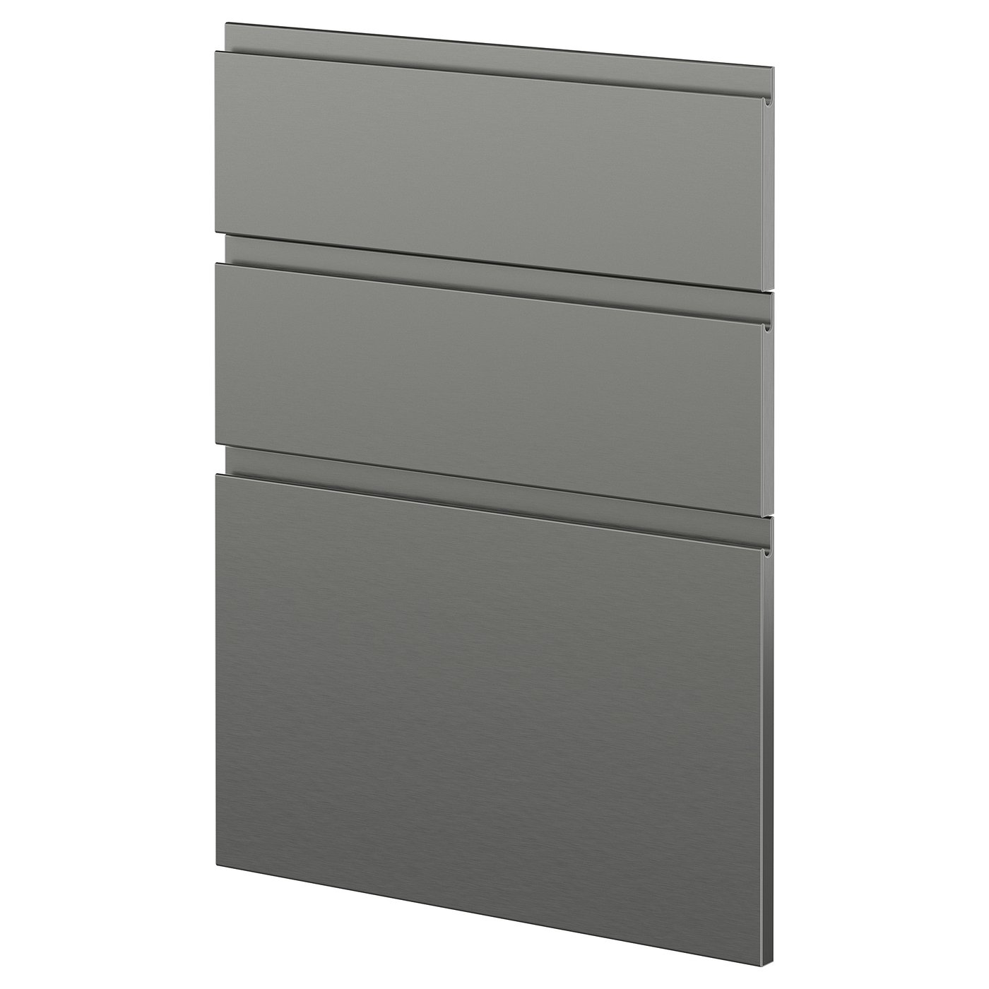 METOD 3 fronts for dishwasher, Voxtorp stainless steel effect, 60 cm