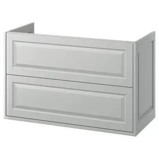TÄNNFORSEN wash-stand with drawers, light grey, 100x48x63 cm