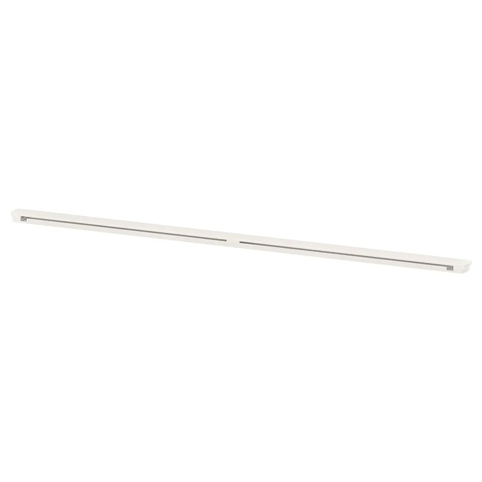 ENHET rail, white, steel, rectangular, minimalist design.