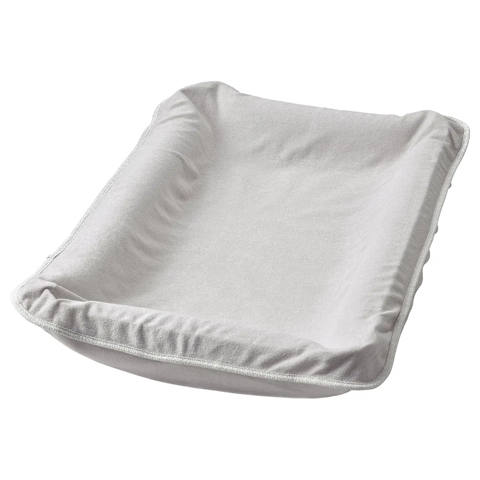 SKÖTSAM Babycare mat with cover, grey, 53x80 cm
